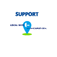 LocalwithG support local virginia glenda Sticker