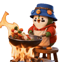 Flames Cooking Sticker by ZaddyFi