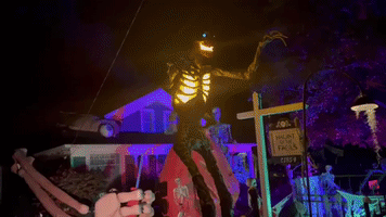 Ohio Resident Builds Impressive Halloween Display Outside Home