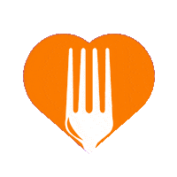 Fork Aubergine Sticker by Communicatie Team