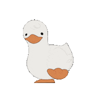 duck walking duck waddling duck kwagz Sticker