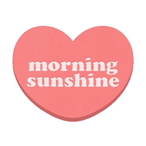 Good Morning Heart Sticker