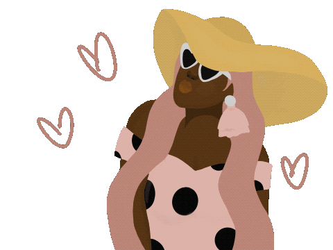 Beach Kiss Sticker