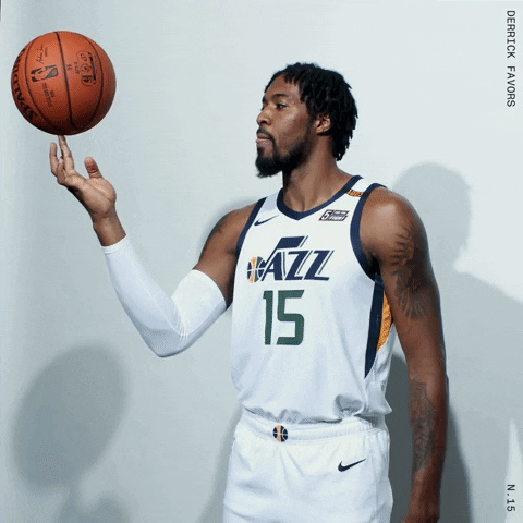 Derrick Favors Sport GIF by Utah Jazz