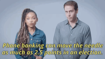 phone banking GIF by Swing Left