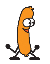 Sausage Snag Sticker by Wotif