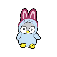 Penguin Shark Sticker