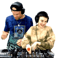 wearesunana happy music fashion dj Sticker