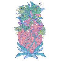 Flower Power Love Sticker