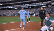 High Five Lets Go GIF by Toronto Blue Jays