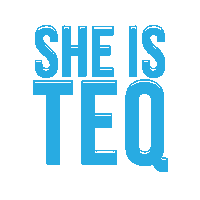 teqis girl blue her she Sticker