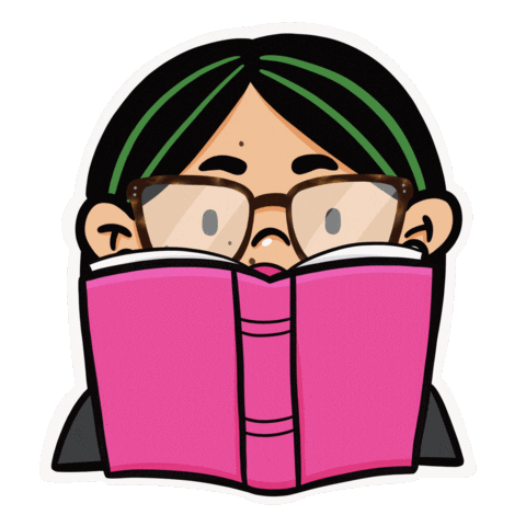 Book Reading Sticker