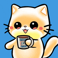 Hot Tea Cat GIF by Mochimons