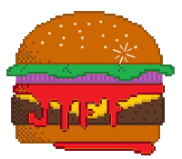 Hungry Burger Sticker
