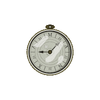 Clock Melt Sticker