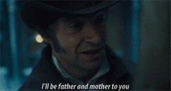 hugh jackman les miserables ill be father and mother to you jeal valjean GIF