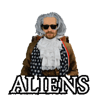 Sci Fi Aliens Sticker