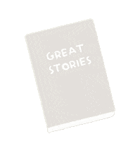 Book Stories Sticker by Tate Anzur