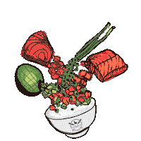paddlesuppoke sushi poke idaho poke bowl Sticker