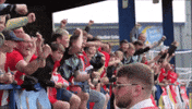 Red Army Celebration GIF by Cliftonville Football Club