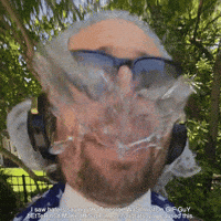 Frozen In Time Spitting Water GIF