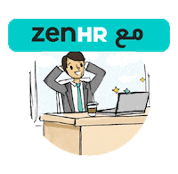 ZenHR work green office technology Sticker