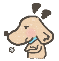 dog sigh Sticker