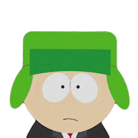 Kyle Broflovski Sigh Sticker by South Park
