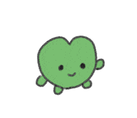 popopoon heart green かわいい 推し Sticker