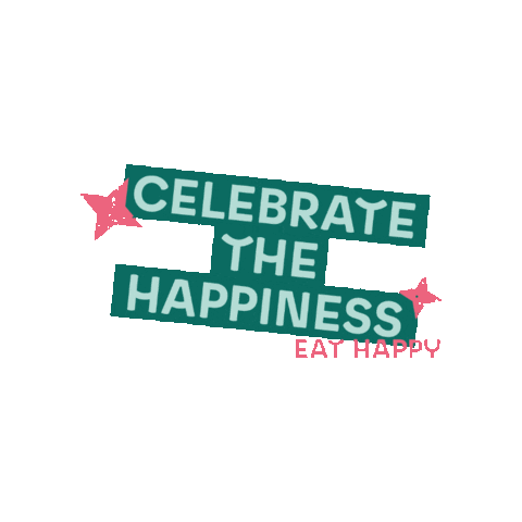 eathappy celebration merry christmas happy new year happiness Sticker