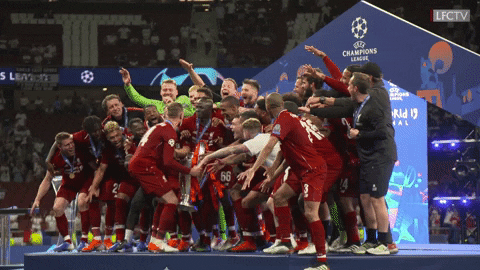 happy champions league GIF by Liverpool FC