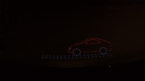 matrixdroneshows giphyupload car droneshow matrixdroneshows GIF