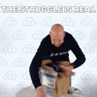 Sendcloud ecommerce struggle ups packaging GIF
