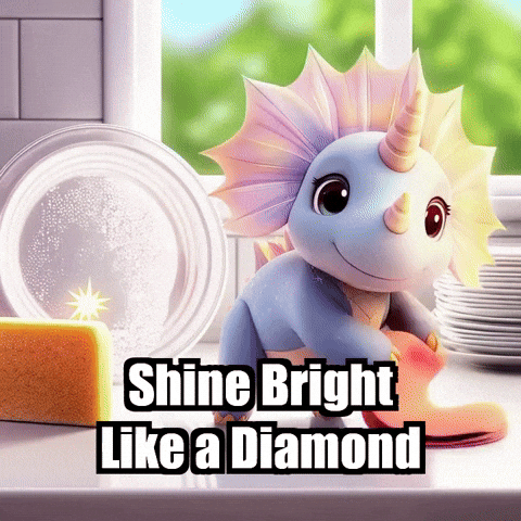 Kitchen Cleaning GIF by Divineasaur
