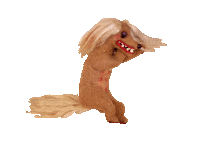 mighty-oak happy animation dog animal Sticker