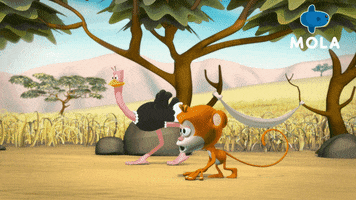 Monkey See Monkey Do Running GIF by Mola TV Kids