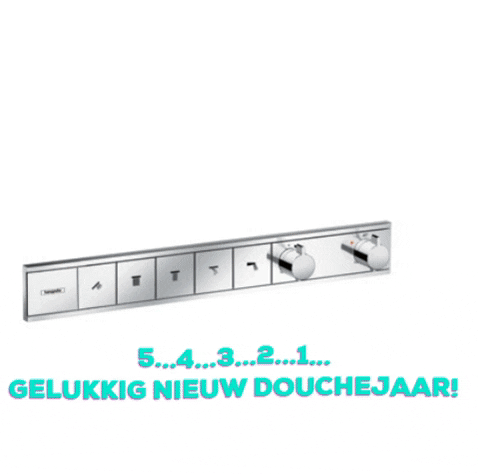 HansgroheNL giphygifmaker douche nieuw jaar afellen GIF