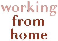 Working Work From Home Sticker by Louisa Taylor Studio