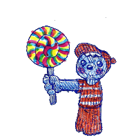 Trick Or Treat Nom Sticker by Jimmy Arca