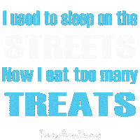 Eat Rags To Riches Sticker by TracysPawsRescue