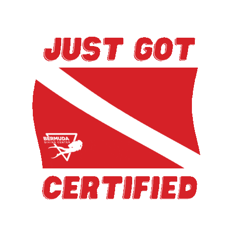 BermudaDivingCenter diving scuba diver open water diver Sticker