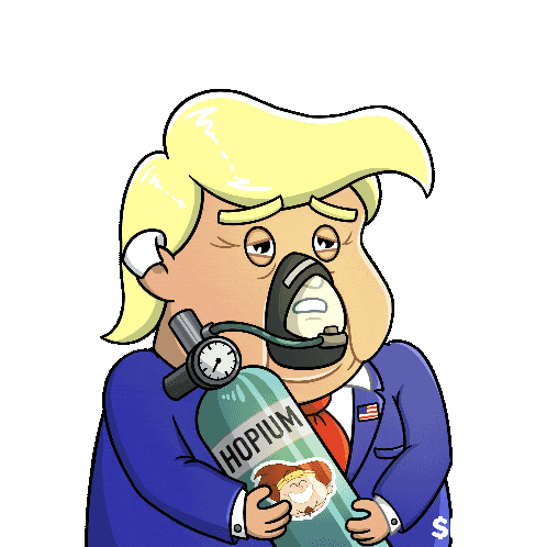 Crypto Cope Sticker by fatbot