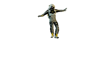 Astro Falling Sticker by Simone Arena