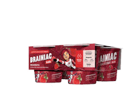 brainiackids yogurt brainiac brain food apple sauce Sticker