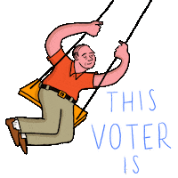 Swinging Joe Biden Sticker by Creative Courage