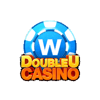 DoubleUCasino logo spin lucky casino Sticker