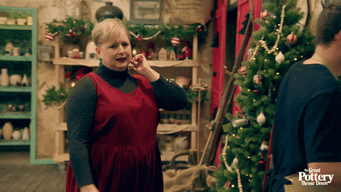 Christmas React GIF by The Great Pottery Throw Down