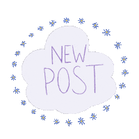Flower New Post Sticker
