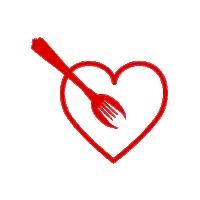 Gastroloveratwork heart food amor corazon Sticker