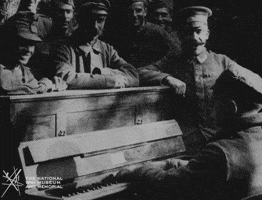 NationalWWIMuseum black and white military footage soldiers GIF